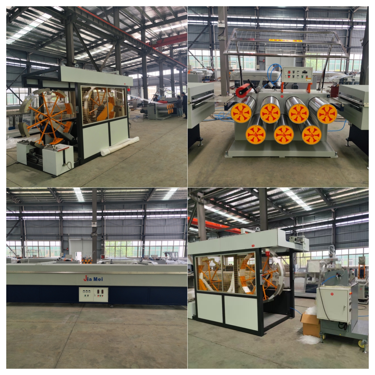 testing running polypropylene embossed reinfoced concrete fiber production line