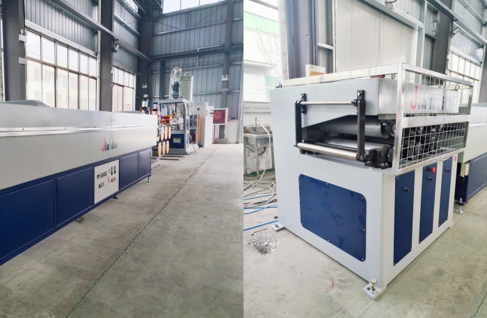 Test running the reinforced concrete fiber drawing machine exported to Saudi Arabia.