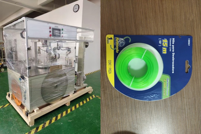 Nylon monofilament cut grass lawn trimmer line production line strimmer line automatic packing machine