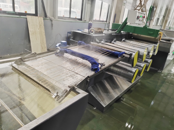 process recycling waste pet bottle flake nylon zipper monofilament extruder machine