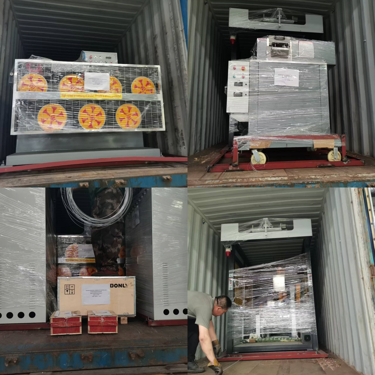 monofilament extruder machines exported to Brazil. 