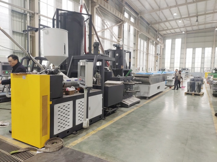 process recycling waste pet bottle flake nylon zipper monofilament extruder machine