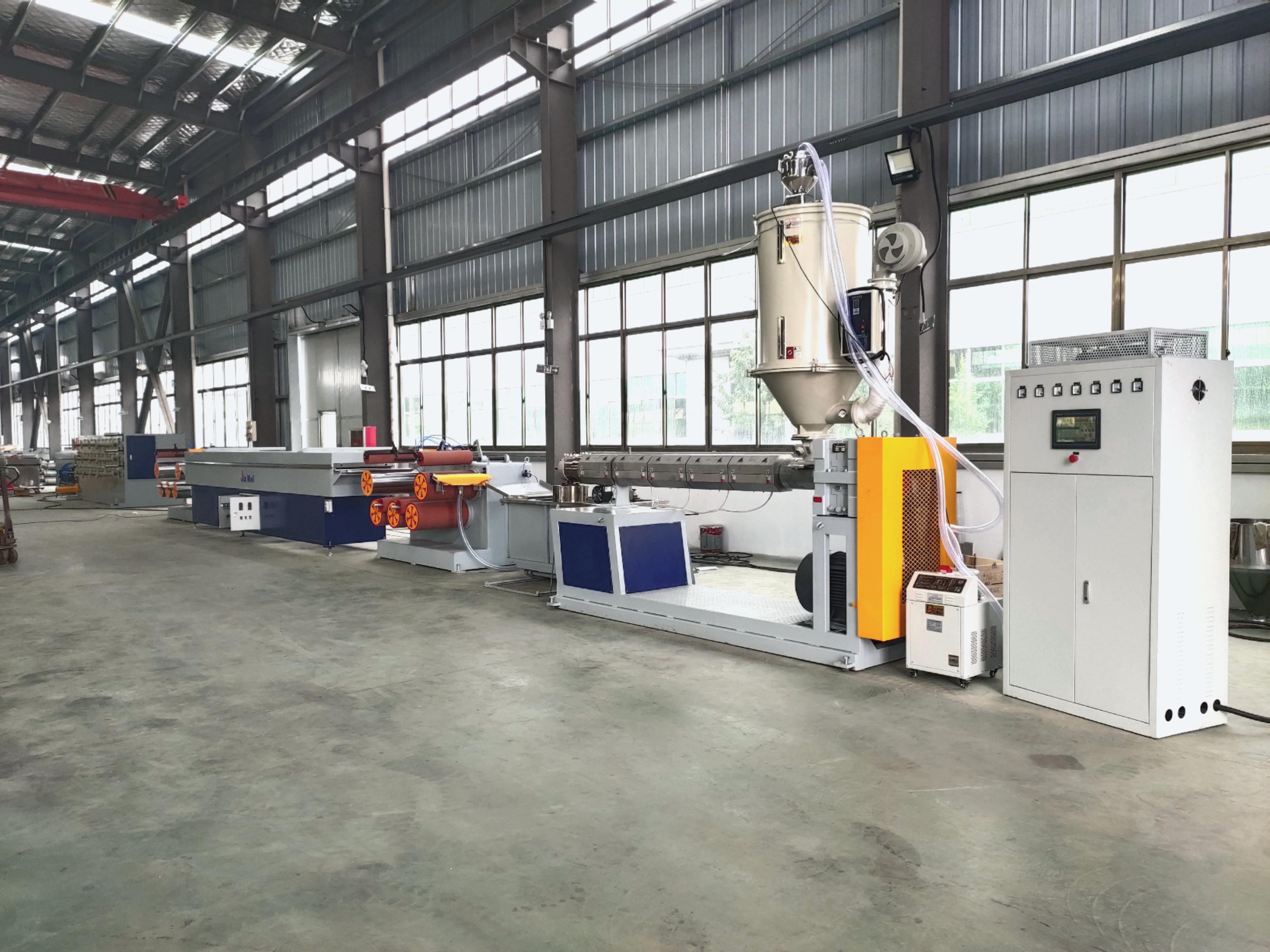 Reinforced macro synthetic fiber extruder machine 