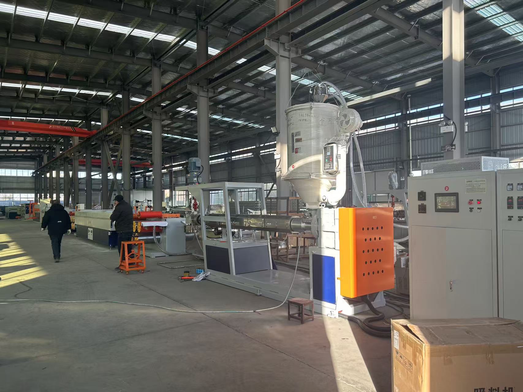 Testing pp embossed flat yarn extruder machine