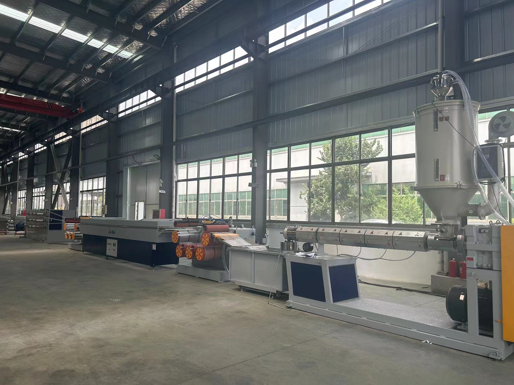 PP Macro Fiber Flat Filament Extruder for Construction Packaging